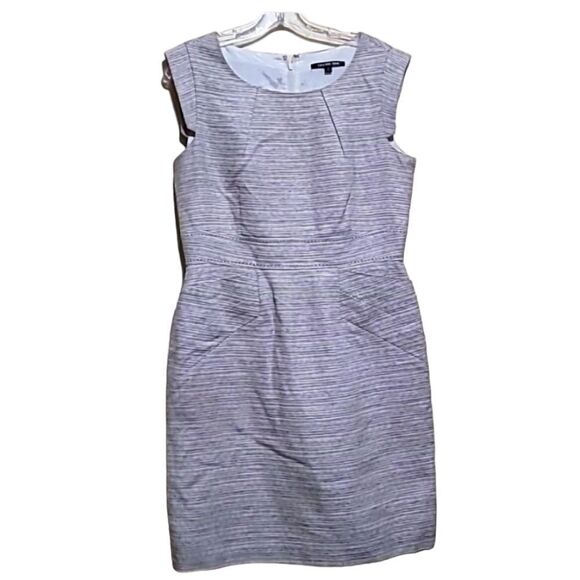 Gianni Bini Cream and Tan Sleeveless Dress Sz 10 - Picture 1 of 8
